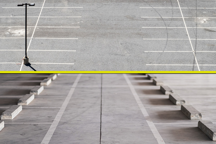 is asphalt or concrete better for your parking lot?